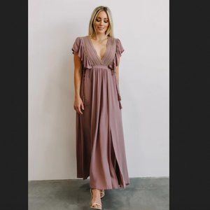 Baltic Born Jennifer Dusty Mauve Maxi Dress size s
